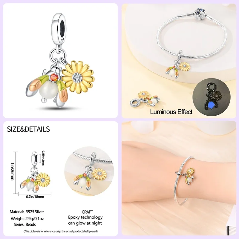 Подвеска из стерлингового серебра 925 пробы