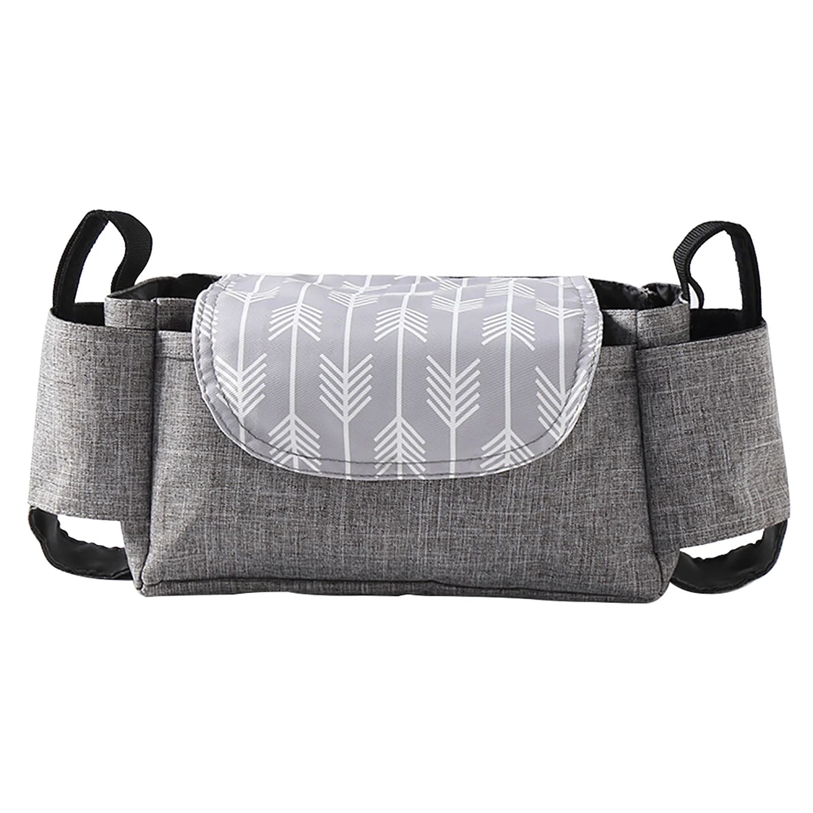 

Универсальный органайзер для телефона, детской коляски, органайзер для хранения подгузников с держателями для чашек, вместительная сумка д...