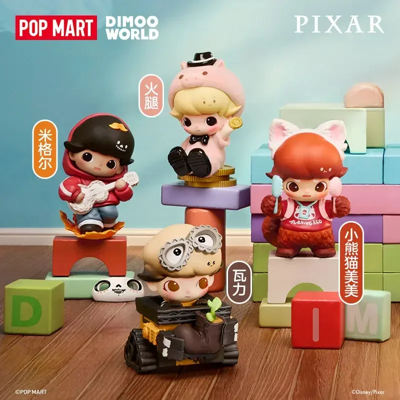 Фото POP MART DIMOO WORLD PIXAR Series: Коллекционные фигурки-сюрпризы в закрытых коробках, настольные украшения, аниме-фигурки №3