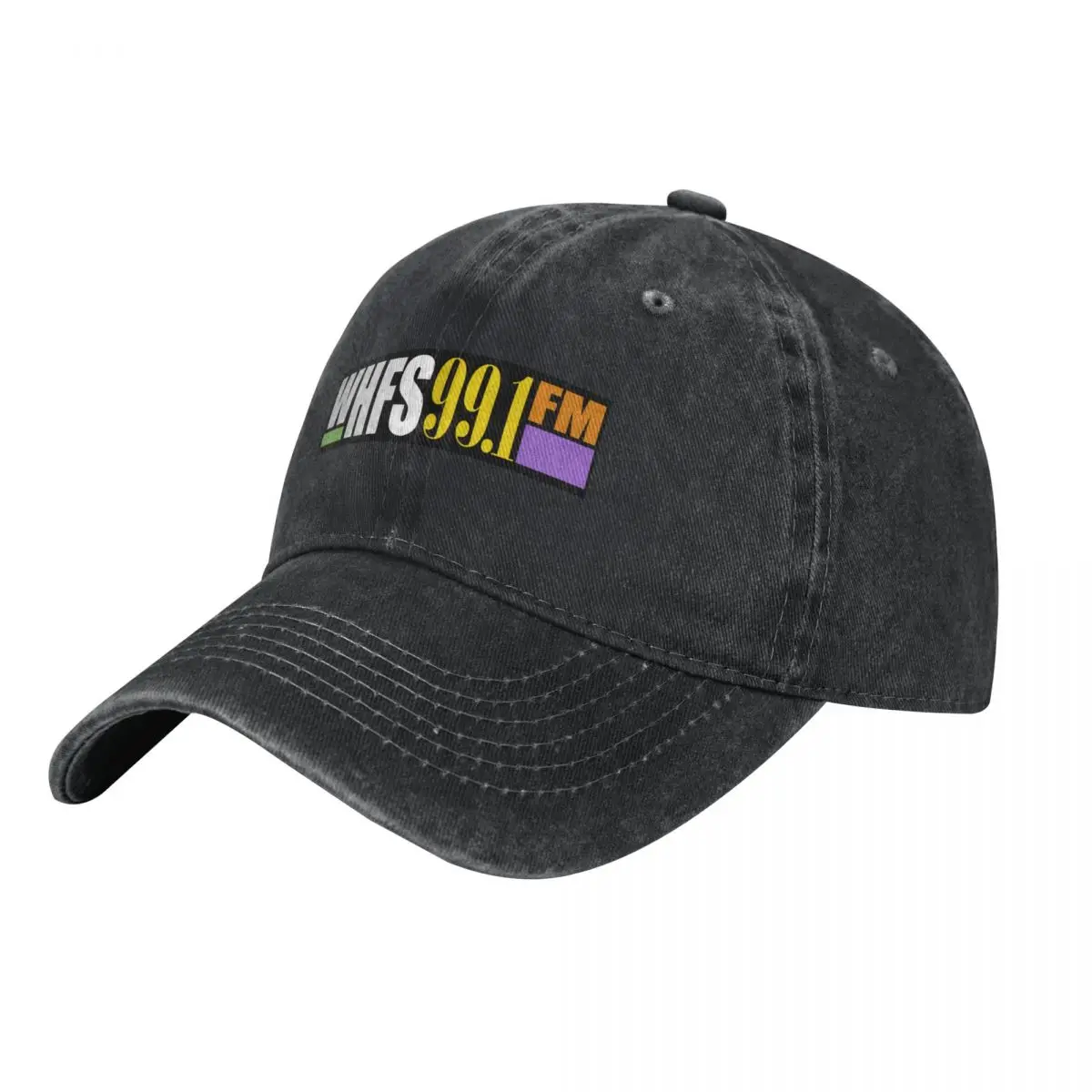WHFS 99.1 FM Washington DC Radio Station Later Logo Baseball Cap Christmas Hat Military Man foam party Male Women's