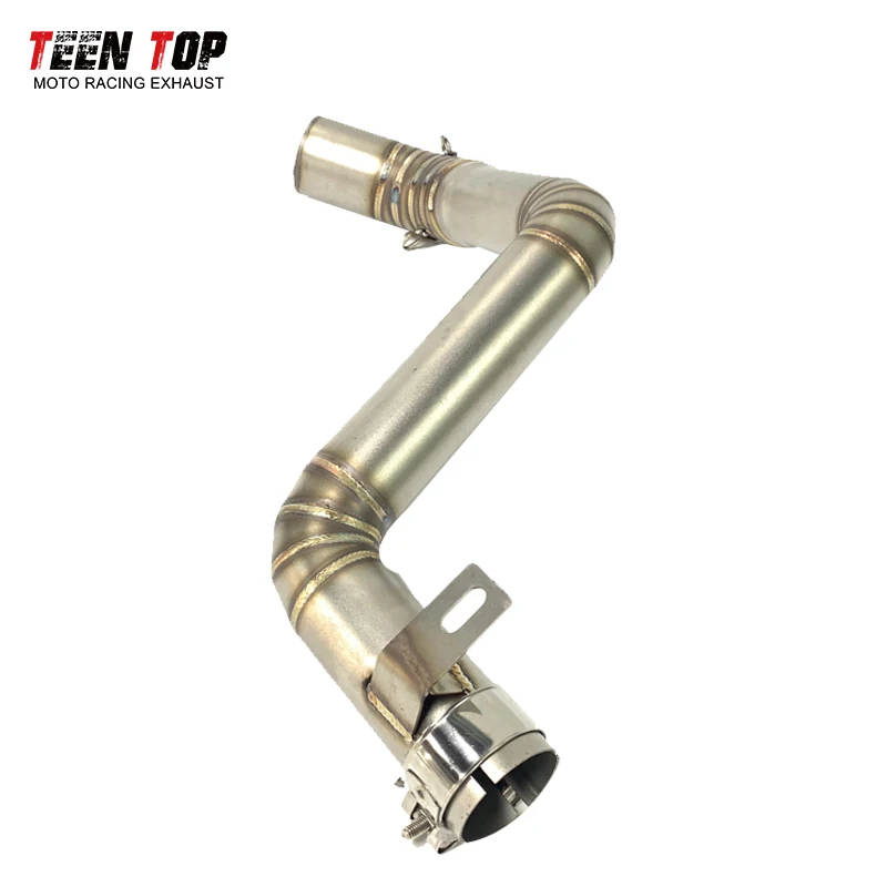 Фото RC390 Decat Pipe для KTM Duke 125 200, выхлопная труба среднего звена Duke 125, выхлопная труба среднего подключения для мотоцикла Duke 290 Escape Moto №4