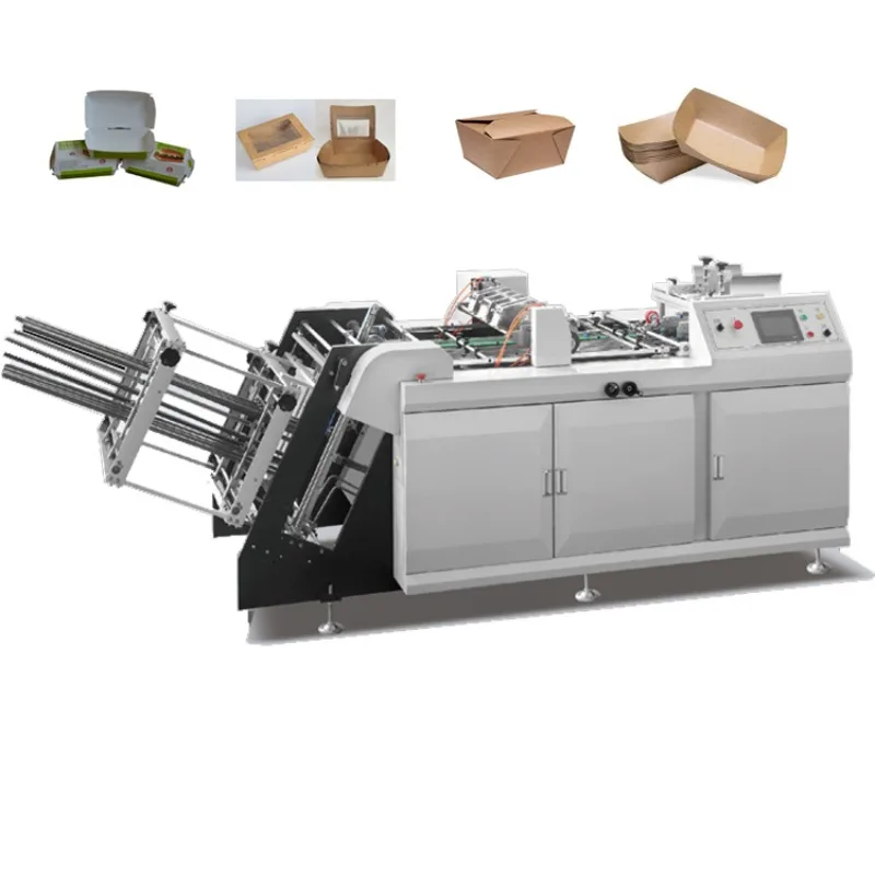 Высококачественная машина для производства бумажных коробок гамбургеров