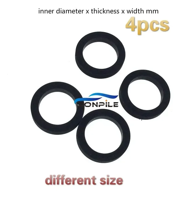 

4 шт., резиновое кольцо-насадка на колесо для магнитолы