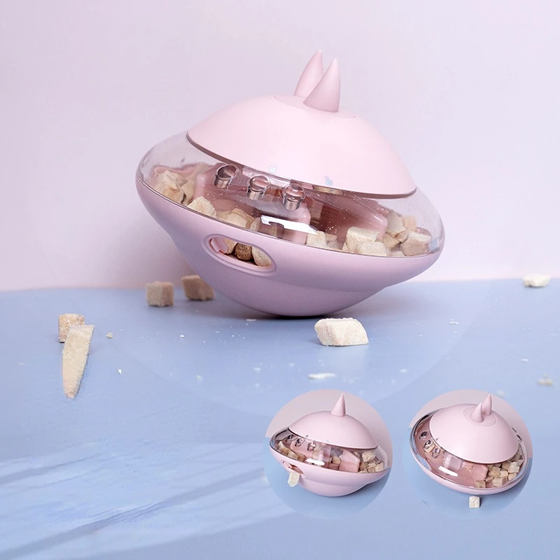 

2023 Pet Dog Relieves Boredom Puzzle Leaky Eating Ball Resistant to Biting Pet Tumbler Pet Cat Dog Food Toy UFO Frisbee Feeder
