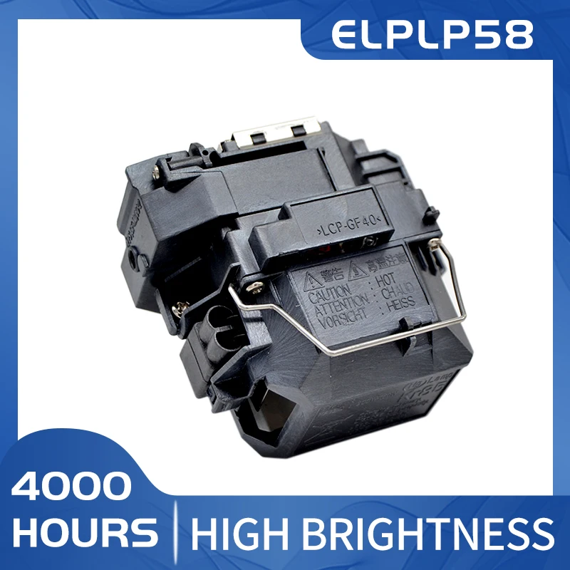 

for ELPLP58 EB-X92 S10 S9 S92 W10 W9 X10 X9 X7 X8 W8 W7 C260X C260XS EX3200 EX5200 EX7200 for EPSON Projector Lamp With Housing