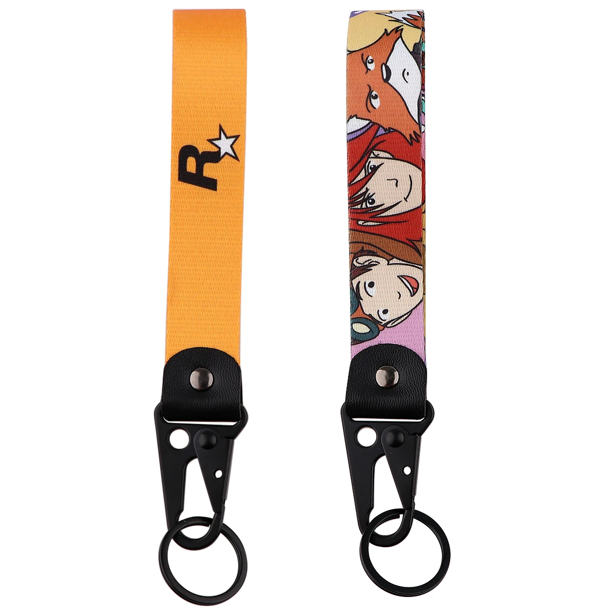 

Yellow Pendant Key Holder Key Ring Lanyard Tags Cartoon Wrist Strap Key Band Keyfob Game Car Keychain For Fans Key Ring