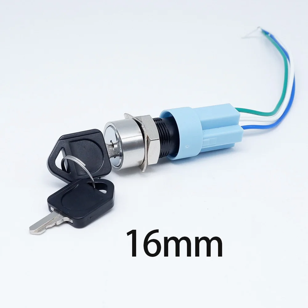 Металлический поворотный переключатель нержавеющая сталь 1NO1NC 2NO2NC 16 мм 19 мм 22 мм