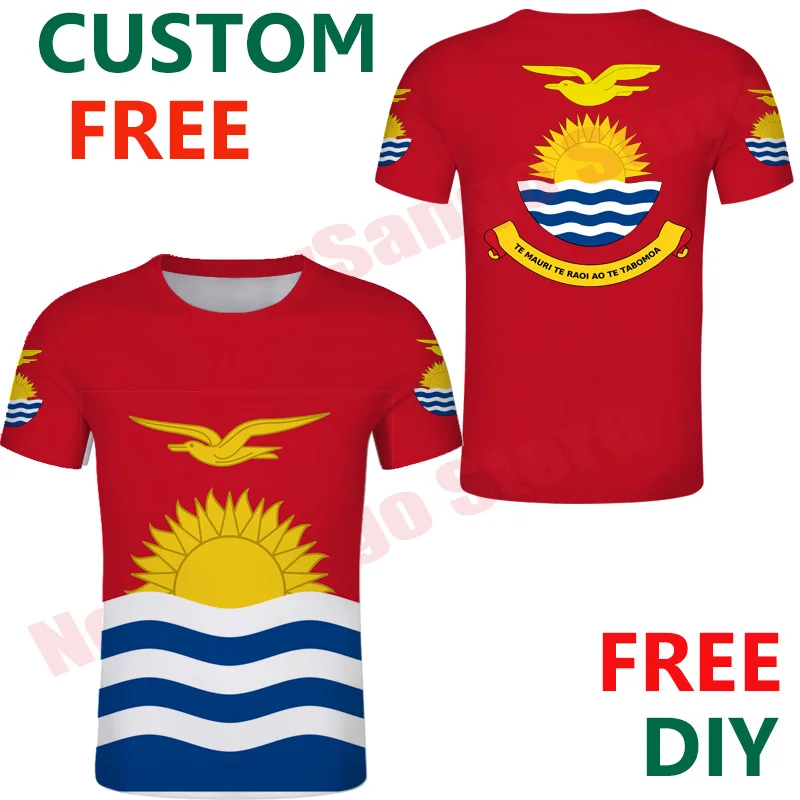 

Kiribati Republic T Shirt Diy Free Custom Name Number Personalize T Shirt Print Text KI Flag Photo Creativity Designclothing