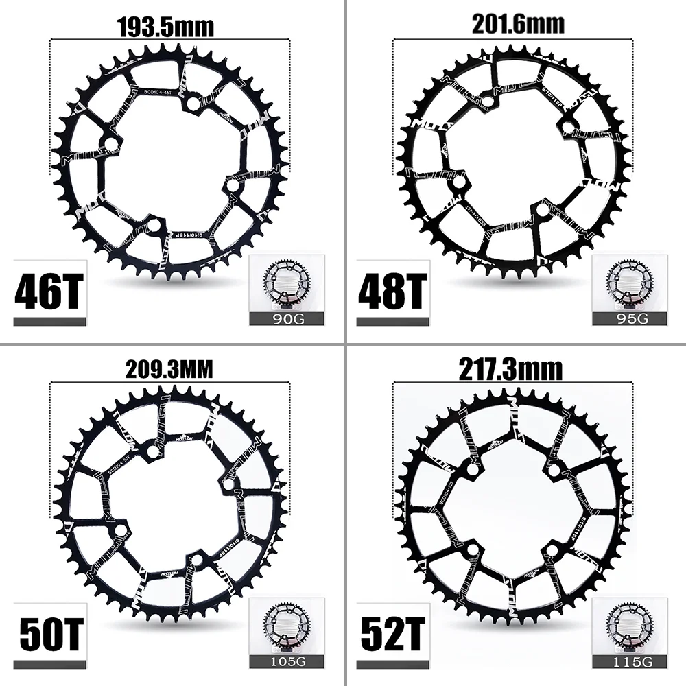 104BCD chainring 40T 42T 44T 46T 48T 50T 52T Bicycle Chainring Round Oval MTB Bike For Shimano 8-12S Crankset |