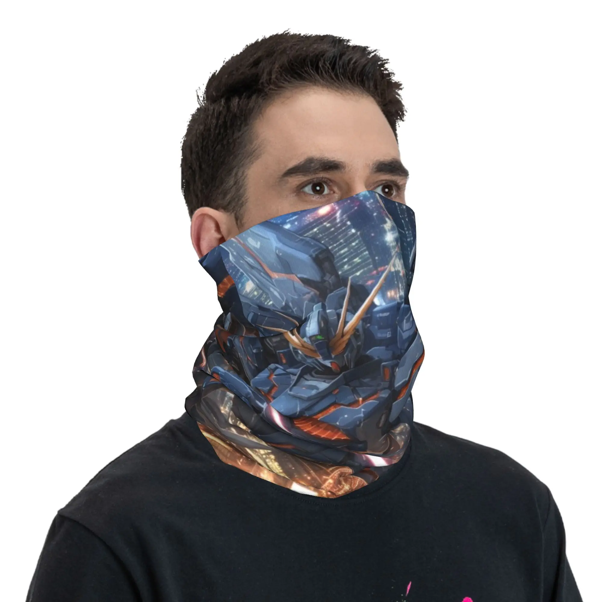 Фото Robot Movies (24) Bandana Gaiter Club Gundam Wrap Scarf Hiking AdultWinter Neckerchief №5