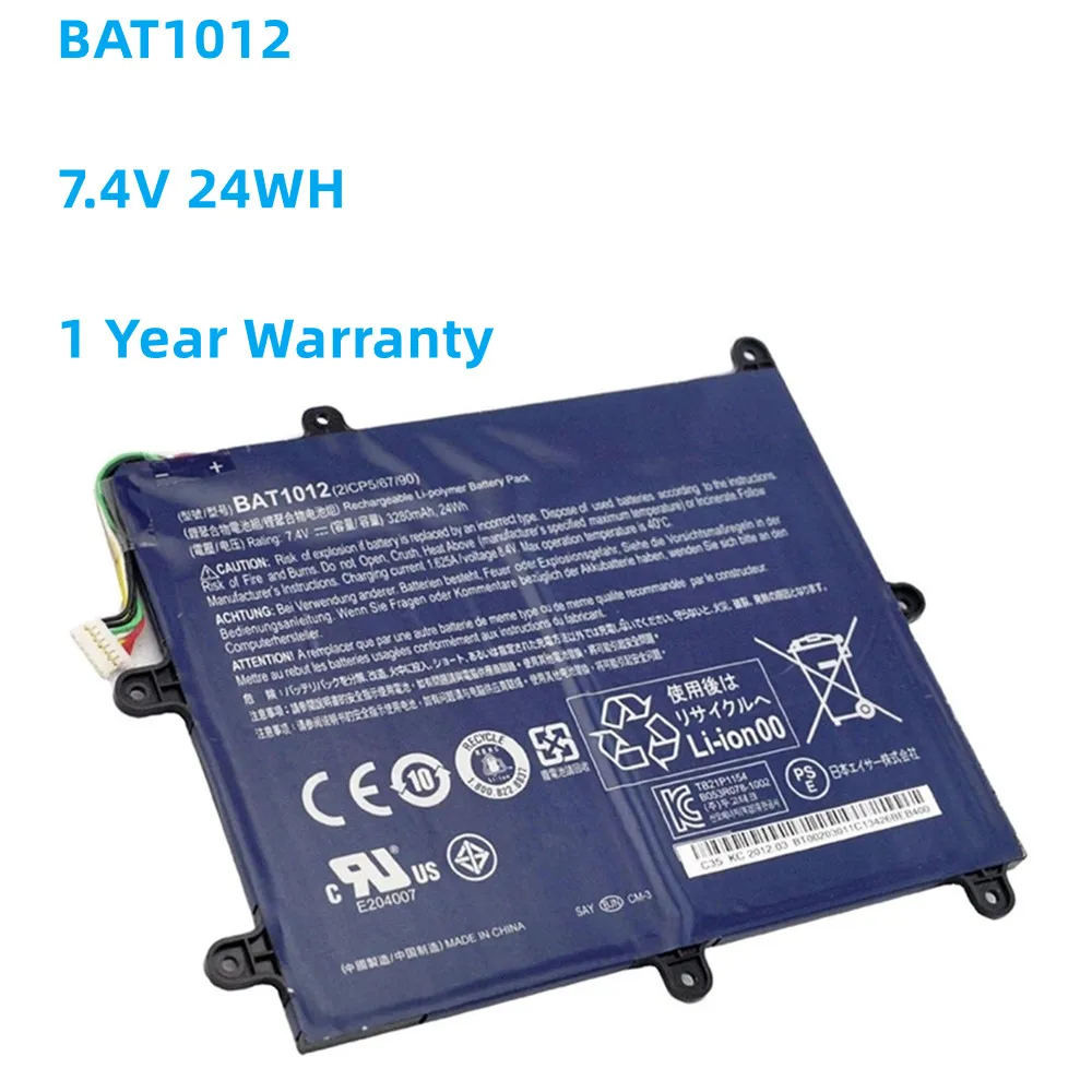 Аккумулятор для ноутбука BAT-1012 BAT1012 Acer Iconia TAB A200 A520 серия 2ICP5/67/90 BT.00203.011 7 4 В 24 Вт/ч 3280
