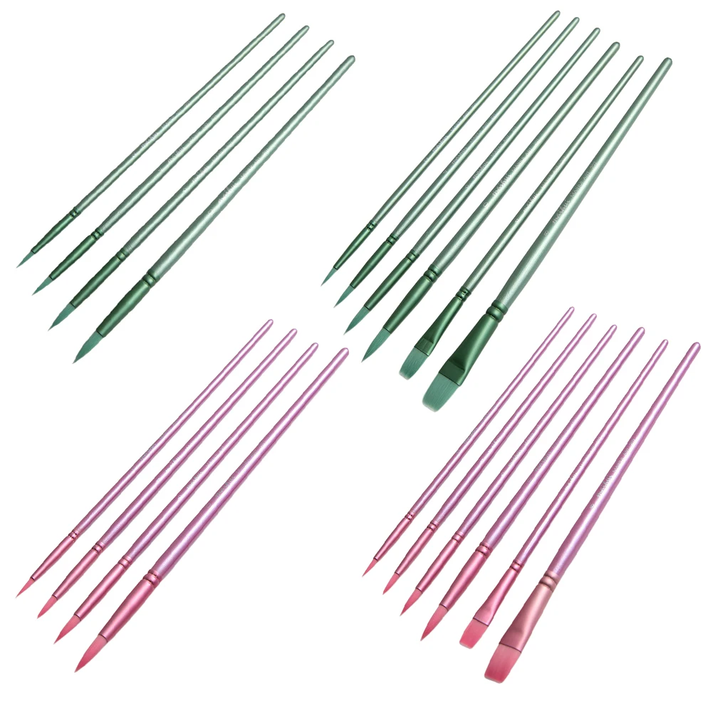 4/6 шт. кисти для акварельных красок с деревянной ручкой кисть рисования