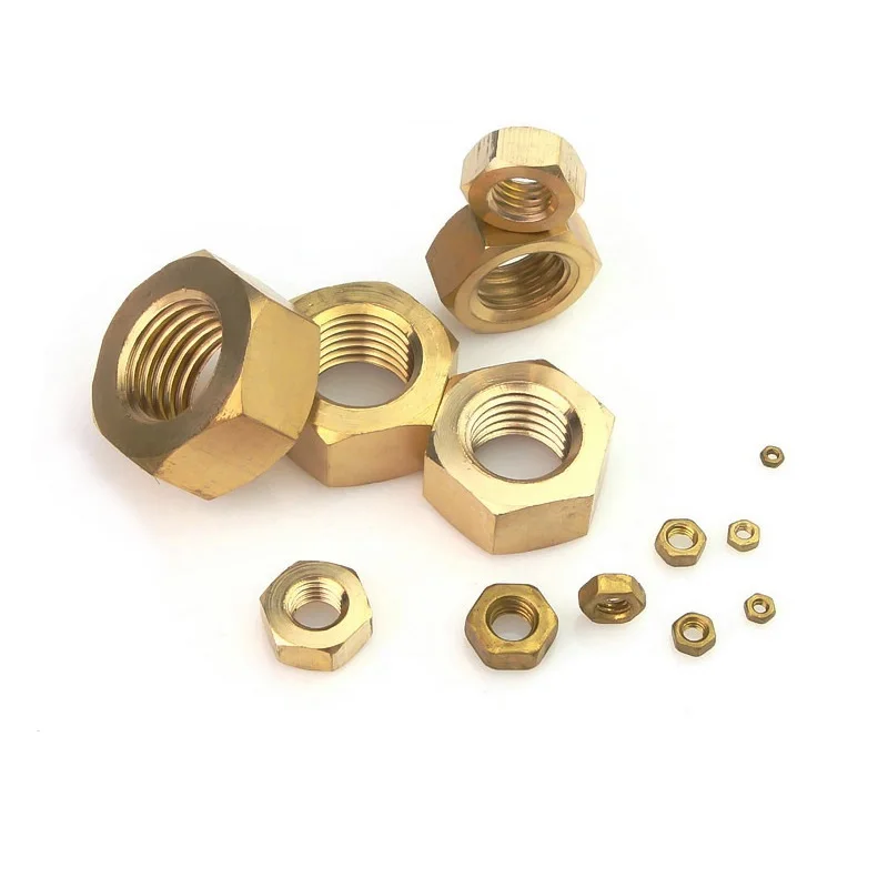 

10/20/50/200pc M1 M1.2 M1.4 M1.6 M2 M2.5 M3 M4 M5 M6 M8 M10 M12 Metric Thread Solid Brass Copper Hex Hexagon Nut for Screw Bolt