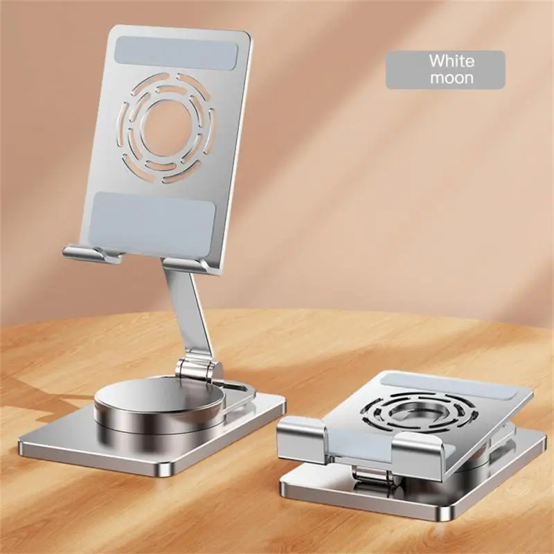 

Universal Tablet Support Aluminum Alloy Desktop Phone Stand 360 Degree Rotation Foldable Lifting Phone Holder For Ipad Foldable