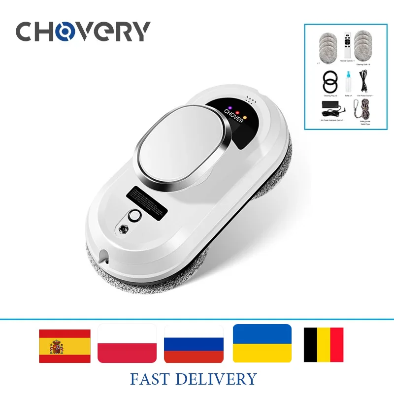  CHOVERY робот-пылесос для мытья окон, робот-пылесос для мытья окон, Электрический Очиститель Стекла, пульт дистанционного управления