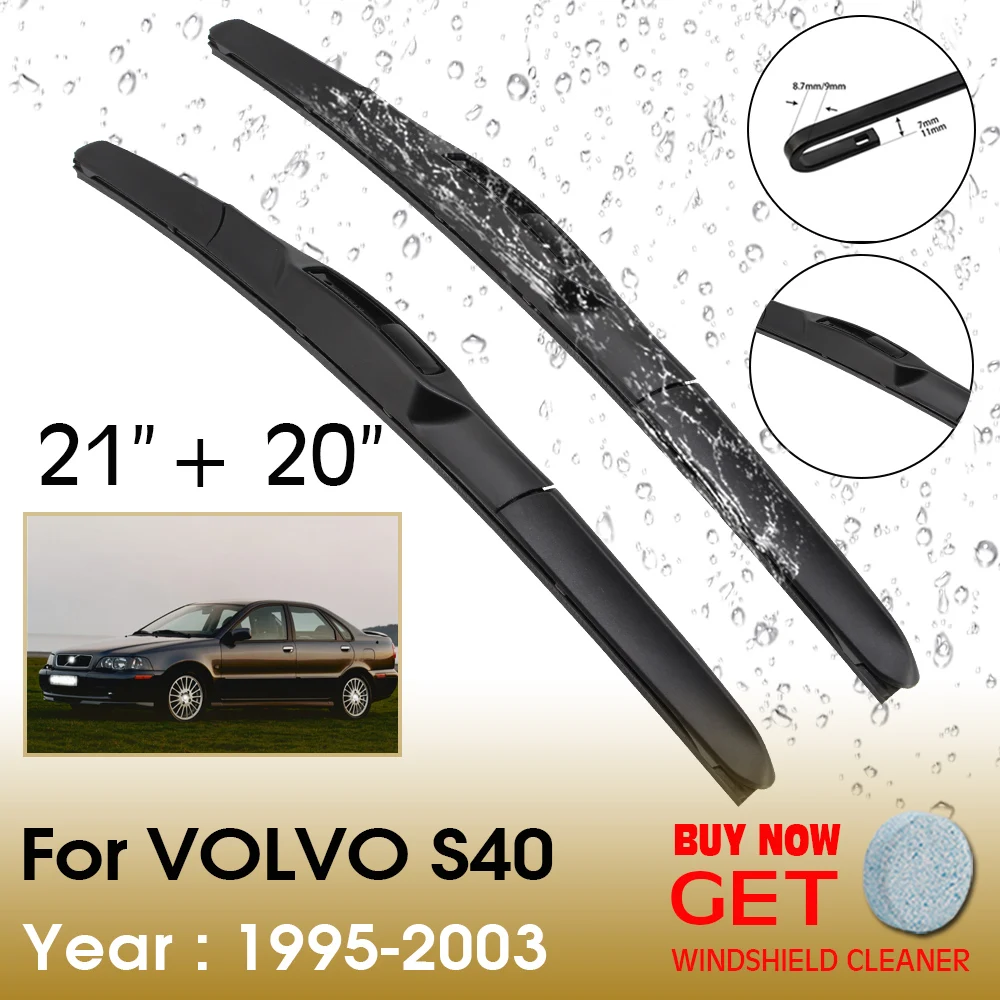

Car Wiper Blade For VOLVO S40 21"+20" 1995-2003 Front Window Washer Windscreen Windshield Wipers Blades Accessories
