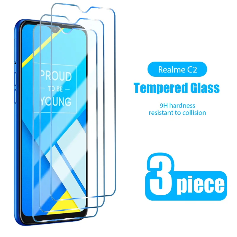 

3PCS Screen Protector For Realme 8 7 6 Q3 Pro 5G C21 C25 C21y C25S C3 C11 8i Tempered Glass For Realme GT Neo 2 2T Narzo 30 5G