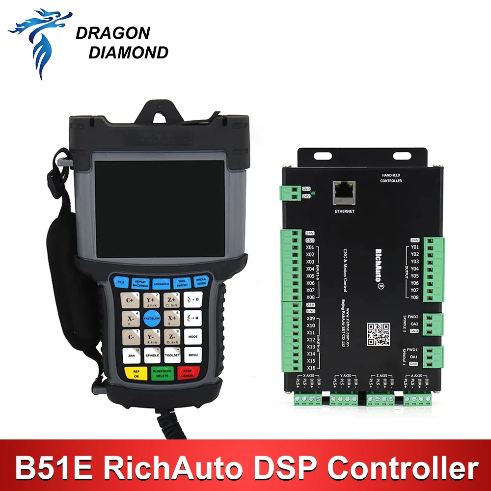 RichAuto DSP B51 USB-контроллер ЧПУ B51E 3-осевой контроллер с поддержкой шага для
