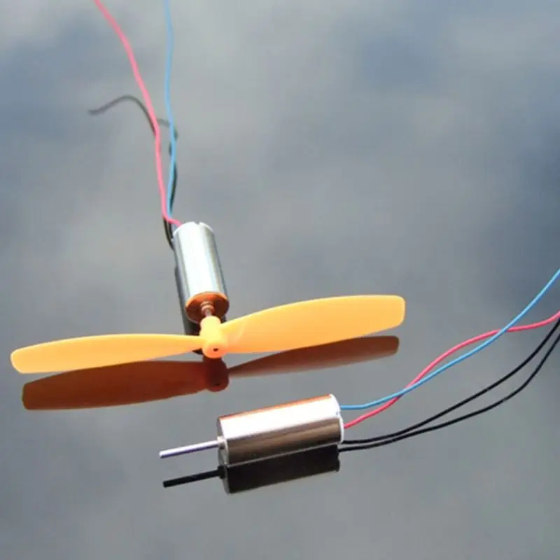 DC 3.7V 45000RPM Micro DIY Helicopter Coreless High Speed Motor No Propeller for 4 Axis Aircraft Quadcopter Drone - купить по