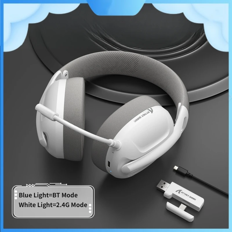 Беспроводные Bluetooth-наушники Attack Shark L80 2 4 г с тремя модулями