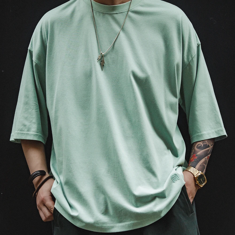 Мужская футболка с коротким рукавом Maden свободная Удобная Однотонная из вискозы