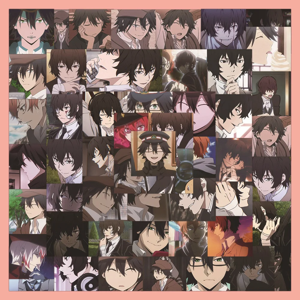 

Наклейки аниме «бродячие псы», 63 шт.