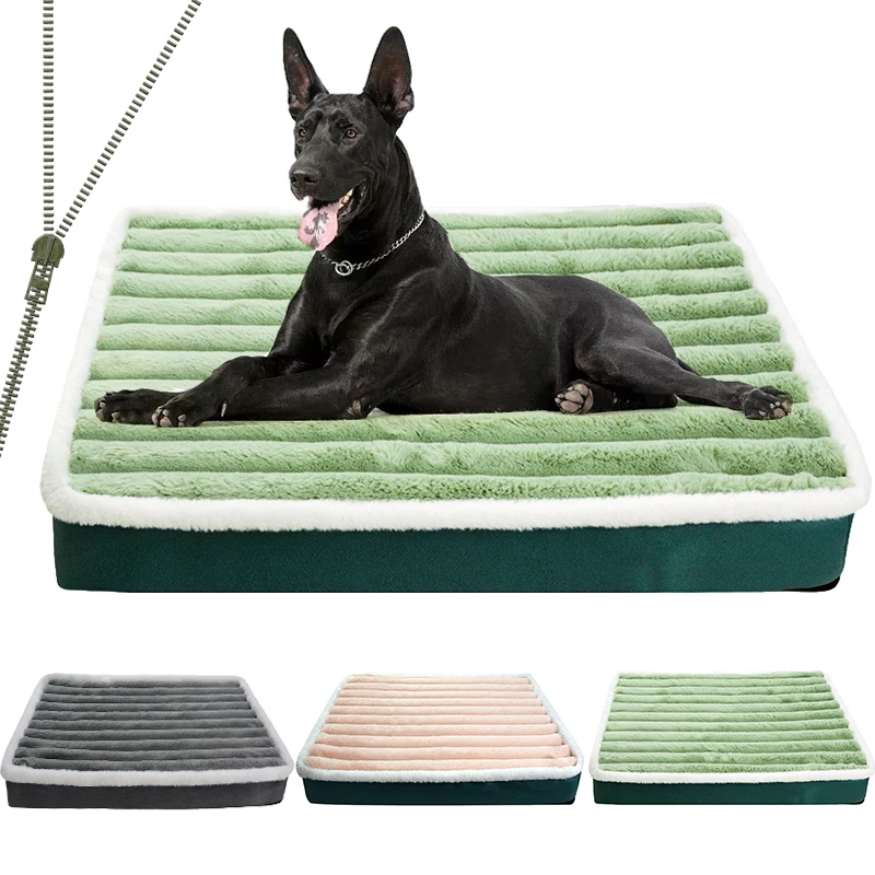 Dog Bed Filling Egg Crate Foam Rectangle Sofa Cushion For Large Dogs Pet Bed For Dogs House Warm Winter Kennel Mat Dropshipping
