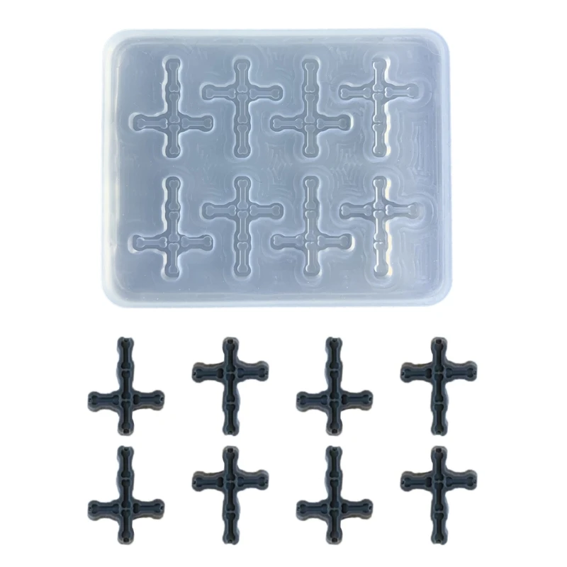 

Resin Shaker Filling Mold,Silicone Cross-Mold Epoxy Resin Mold Filler Quicksand Casting Filling Mold for Jewelry Making