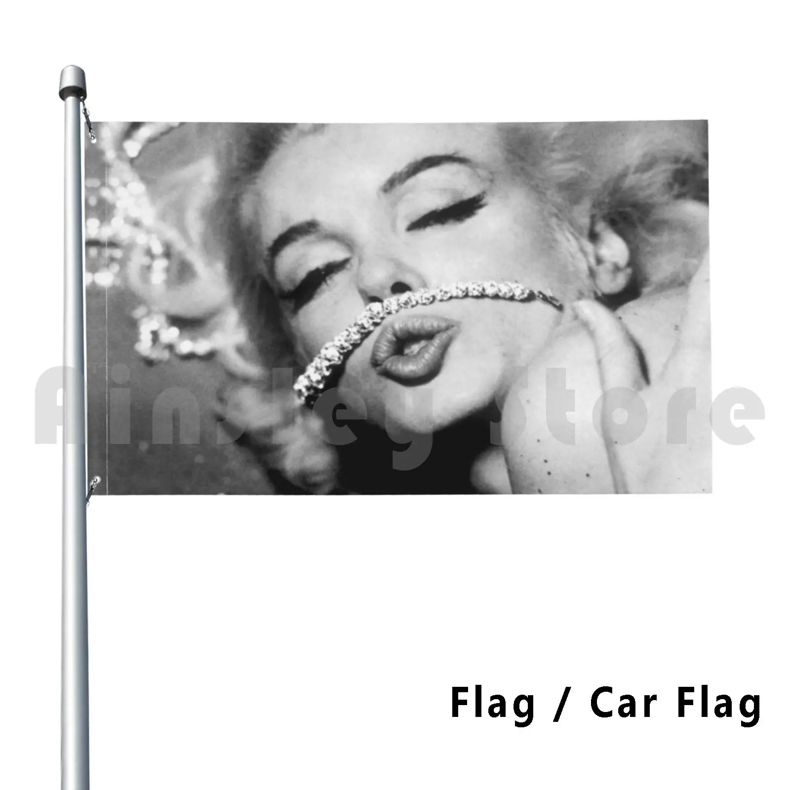 

Marilyn Monroe Vintage Diamonds Are A Girls Best Friend Retro Black And White 1950s Flag Car Flag Funny