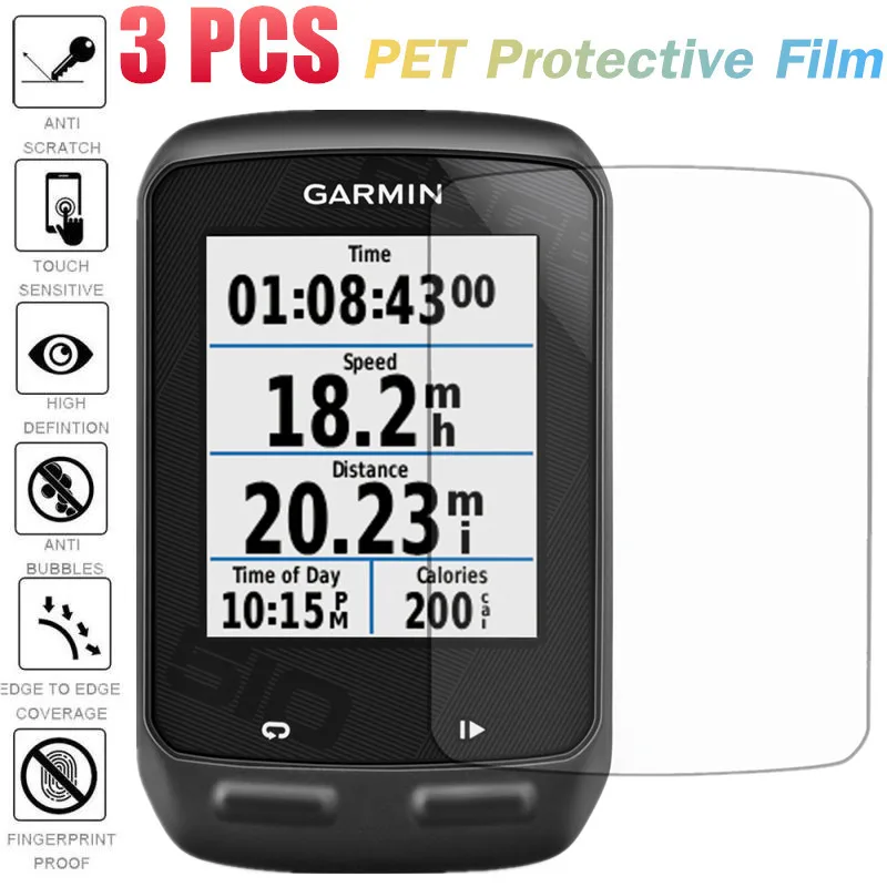 

3 шт. новая Защитная мягкая пленка для Garmin Edge 510 GPS велосипедный секундомер HD экран с защитой против царапин PET пленка Бесплатная доставка