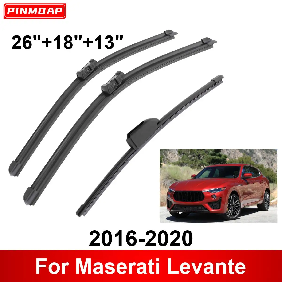 Щетки стеклоочистителя Передние Задние для Maserati Levante 2016-2020 2016 2017 2018 2019 2020 3 шт.