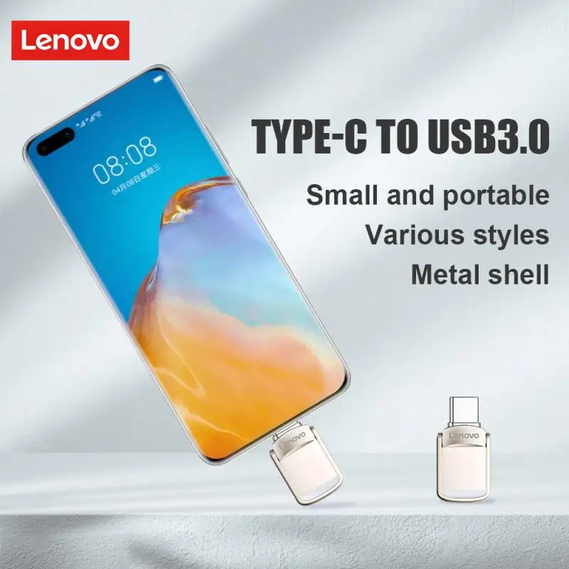 

Складной U-диск Lenovo USB3.0 Android OTG и компьютер 2 в 1 Micro Mini Flash Drive Металлический корпус портативная карта памяти