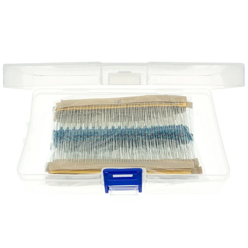 600 шт. 1/4 Вт сопротивление 1% 30 видов каждый по 10 шт./20 набор пленочных резисторов в