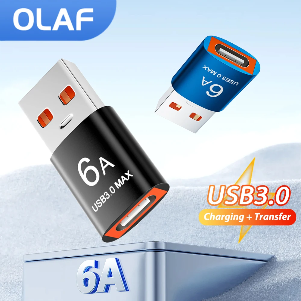Адаптер для быстрой зарядки OLAF OTG USB3.0 переходник передачи данных Тип C мама-USB