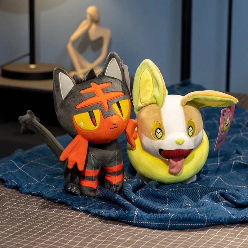 Оригинальные Плюшевые игрушки покемон плюшевые Yamper Litten Ольга милая мягкая Аниме
