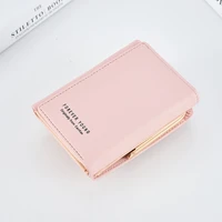 low processing short pu leather hasp purses high quality luxury small wallets for women