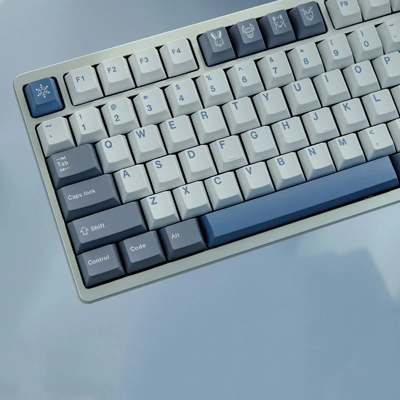 

Arctic Circle Theme PBT Dye Sublimation 129 Keys Cherry Profile Mechanical Keyboard Personalized Keycaps For Cherry MX Switches