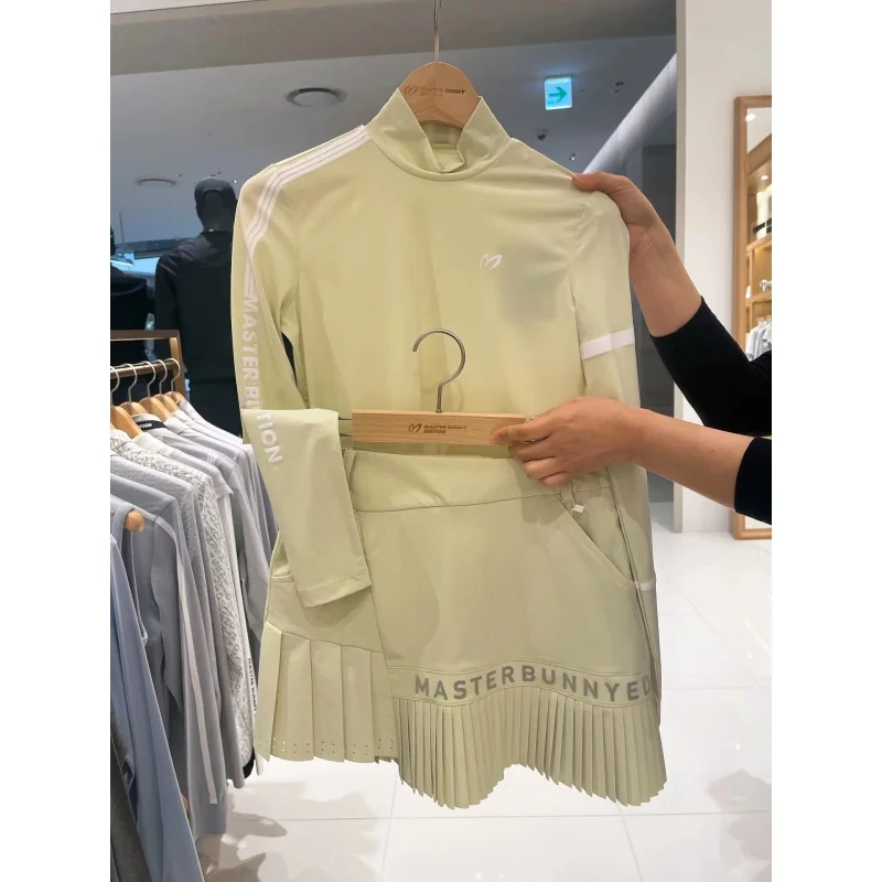 

Golf wear women skirt summer slim rabbit half body pleat skirt