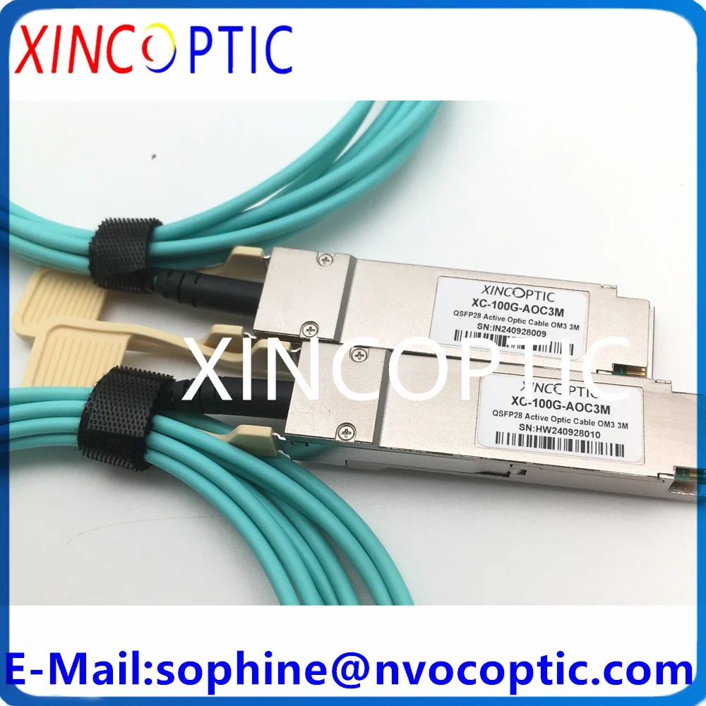 2 шт. XINCOPTIC XC-100G-AOC 100G QSFP28 OM3 3M AOC Волоконно-оптический активный кабель совместимый