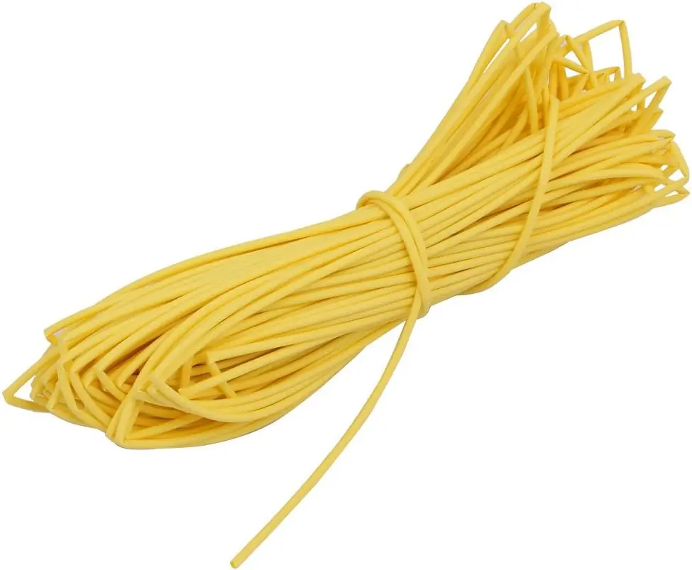 

Keszoox 20M Length 1mm Inner Dia Polyolefin Insulation Heat Shrinkable Tube Wrap Yellow