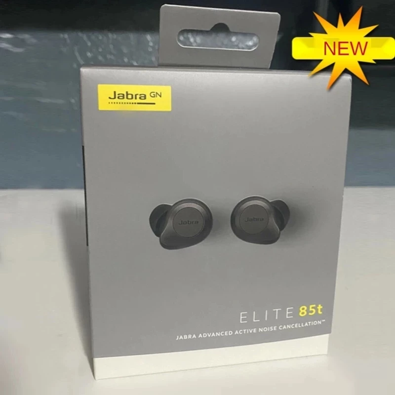 

2022 new Jabra Elite 85t active noise reduction TWS earbuds Bluetooth 5.1 ANC headset hands-free sports games with charging box