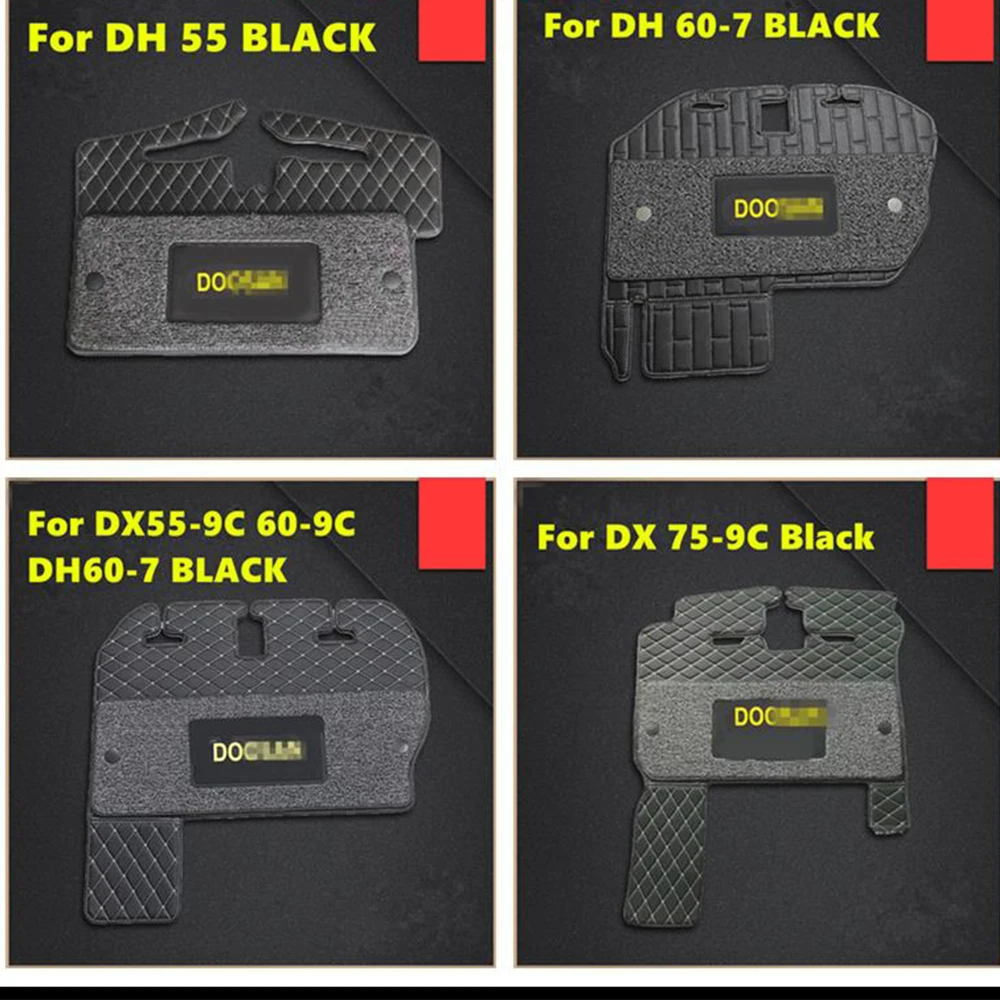 

Cab Floor Mats Double-layer Floor Rubber Pedal Leather Floor Mats For Excavator Parts Doosan Daewoo 55/60/150/220/225/300-5-7-9C