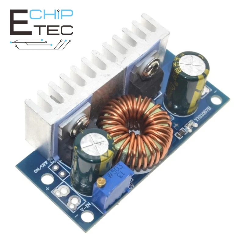 

1Pcs DC-DC Boost Converter Non-isolated Step-Up Power Supply Module With Heat Sink Adjustable 4.5V-32V to 5-42V 6A