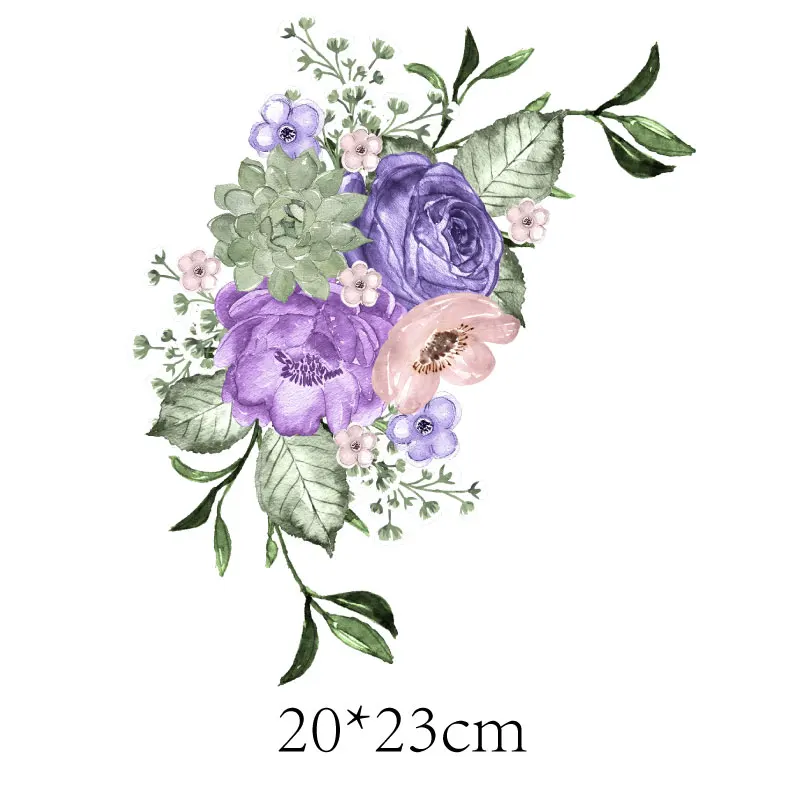 Наклейки с цветами патчи для одежды наклейки термоклеем дешевые товары