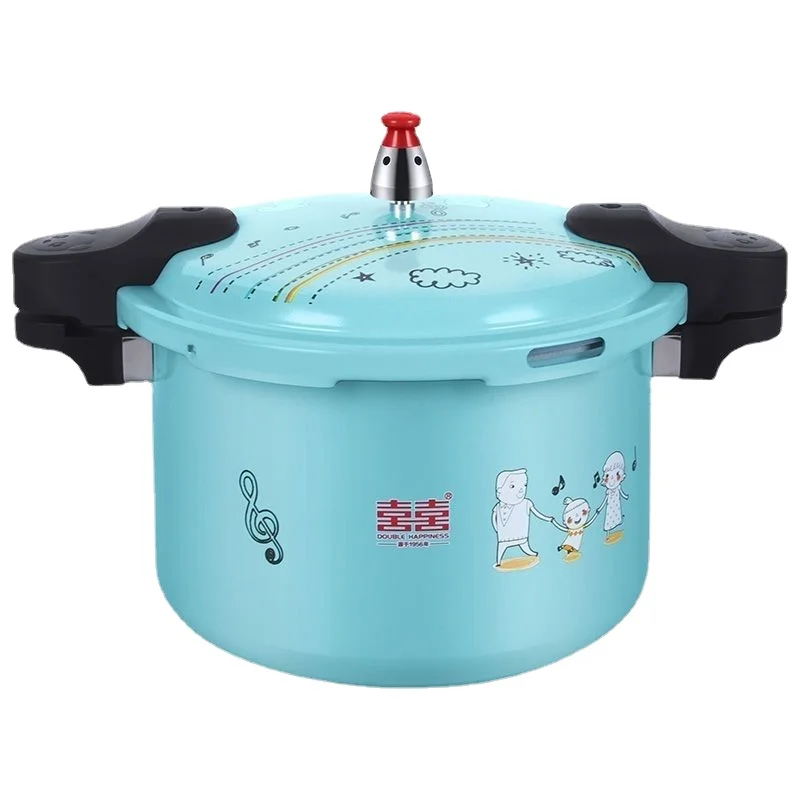 

Colorful Easy-Clean Double-Eared Pressure Cooker for Gas and Induction Cookers