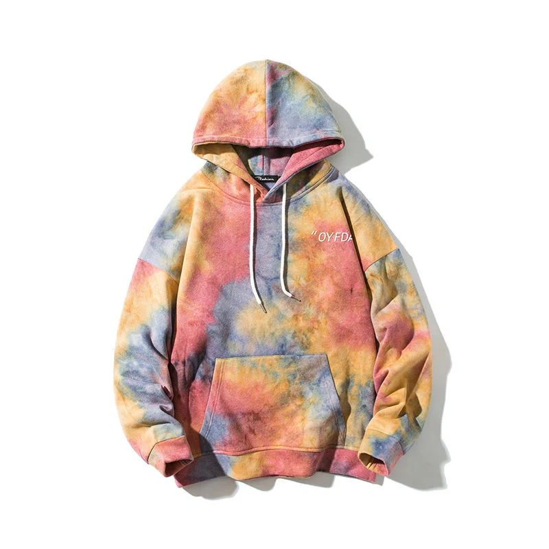 

Men's Hoodie Sweatshirts Tie Dyeing Versatile Sweater Fashion Spring And Autumn Streetwear Tidal Current Surprise Price