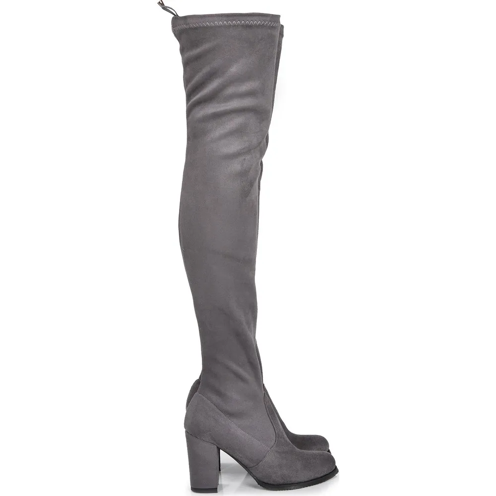 

Dorlie Women Gray-Suede Boots VZN19-108K