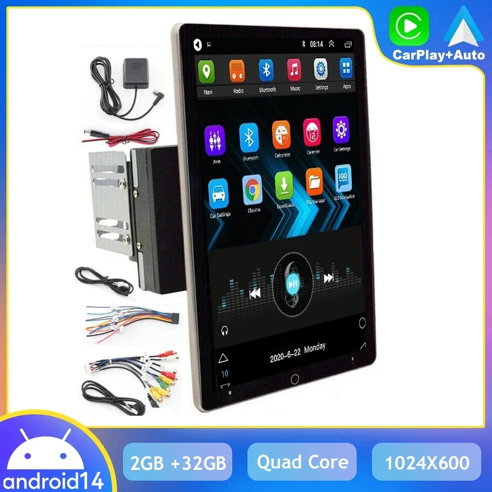 Навигация для 10 1-дюймового автоматического поворота универсальный двойной 2 DIN