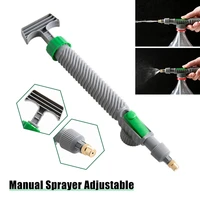 manual garden pump sprayer nozzle adjustable handheld water bottle sprayer watering spray for plant watering