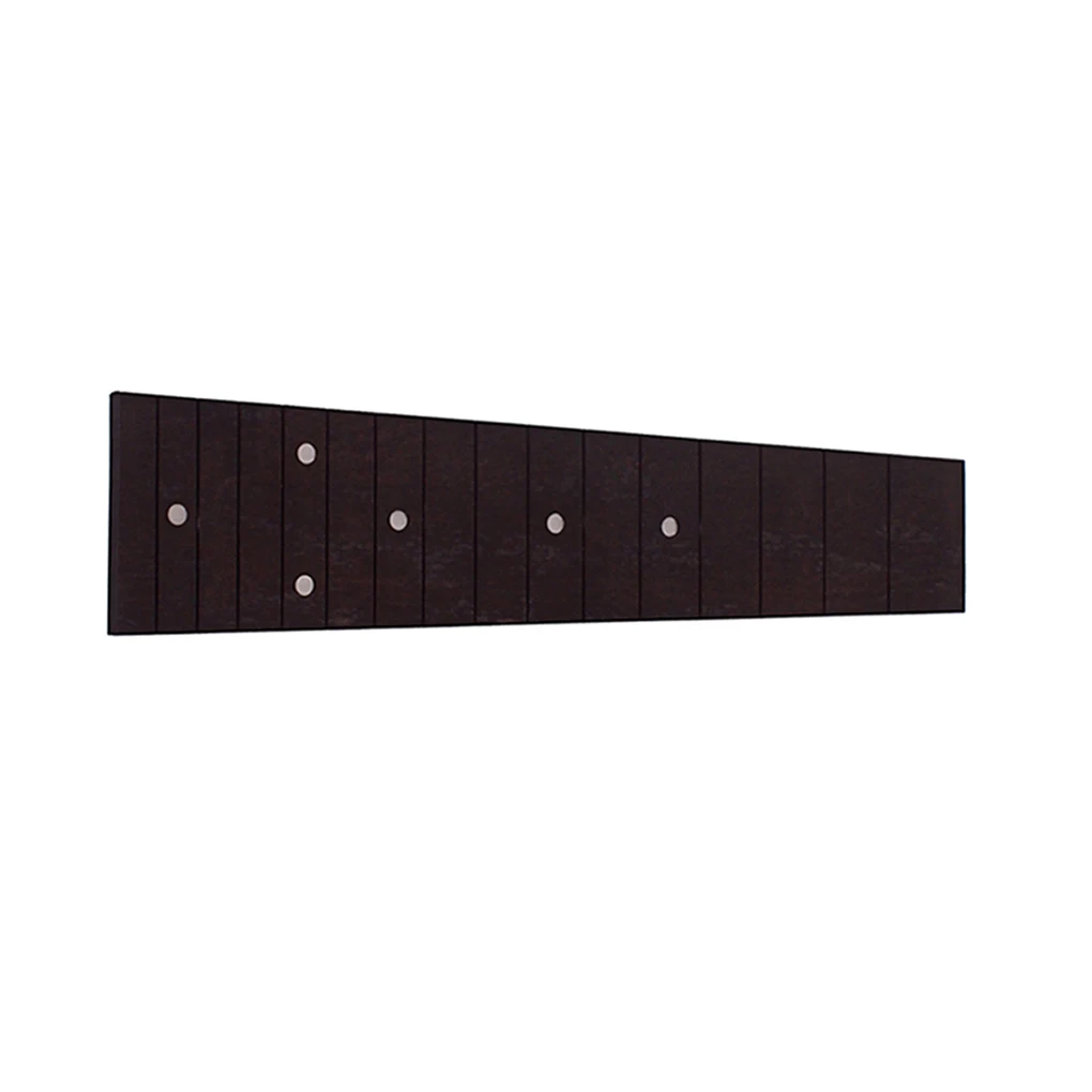 

Professional Ukulele Fingerboard Fretboard Dark Wood Concert Stringed Musical Instrument Neck Part Accessories